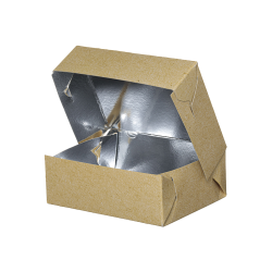 Dėžutė popierinė su folija viduje (14 x 10,5 x h4,8 cm., 257 vnt.)