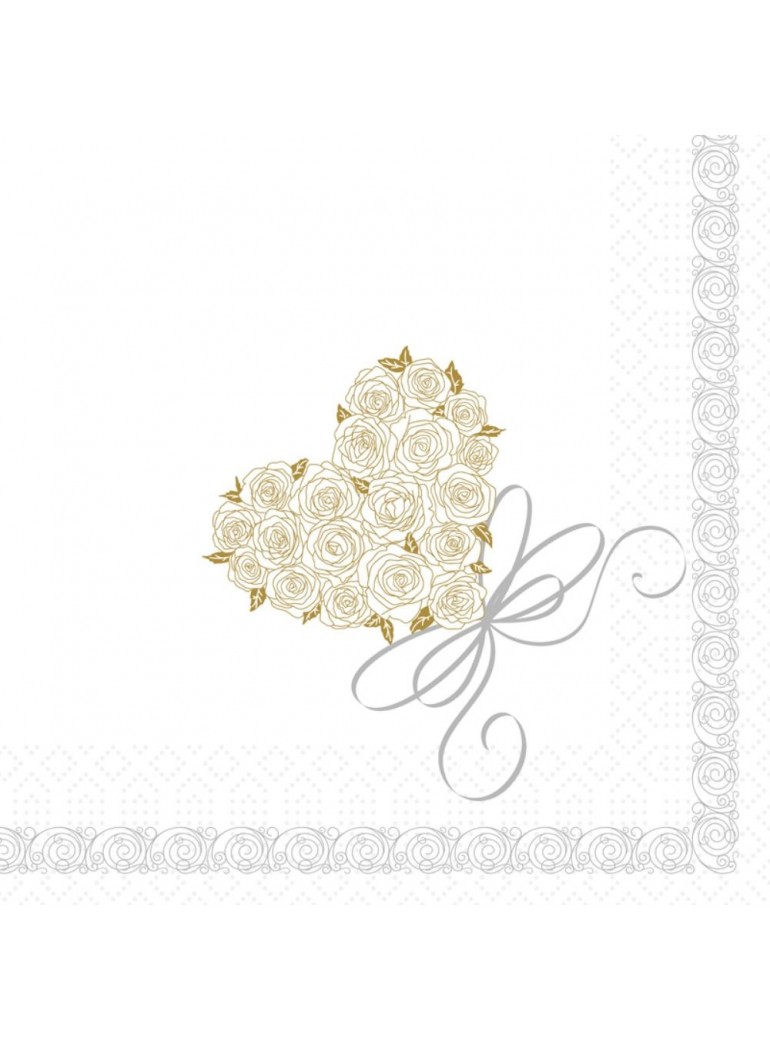 copy of Napkin DUNISOFT HEART 40x40 cm (1 pc.)