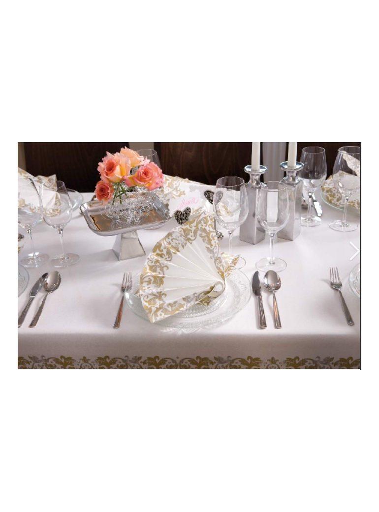 copy of Napkin DUNISOFT FESTIVA WHITE 40x40 cm (1 pc.)