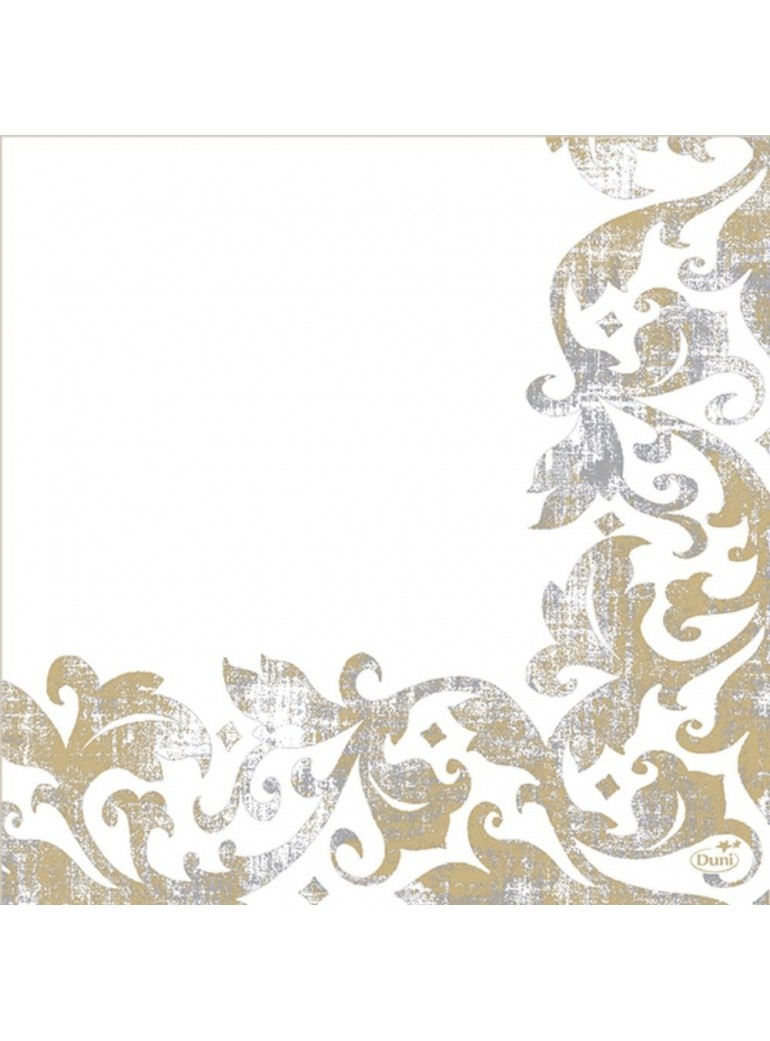 Servetėlė 40x40 cm Dunisoft Festiva white  (60)