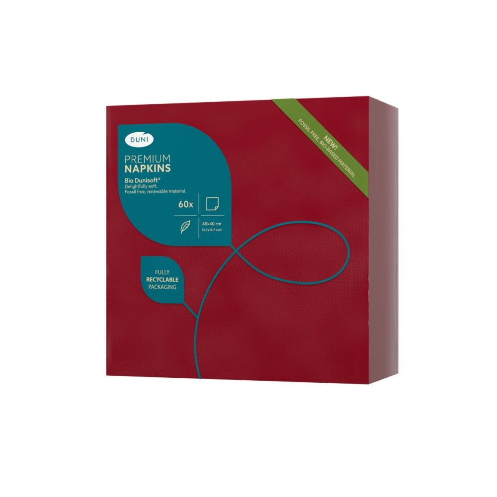 copy of Napkin BIO DUNISOFT burgundy 40 x 40 cm. (1 pc.)
