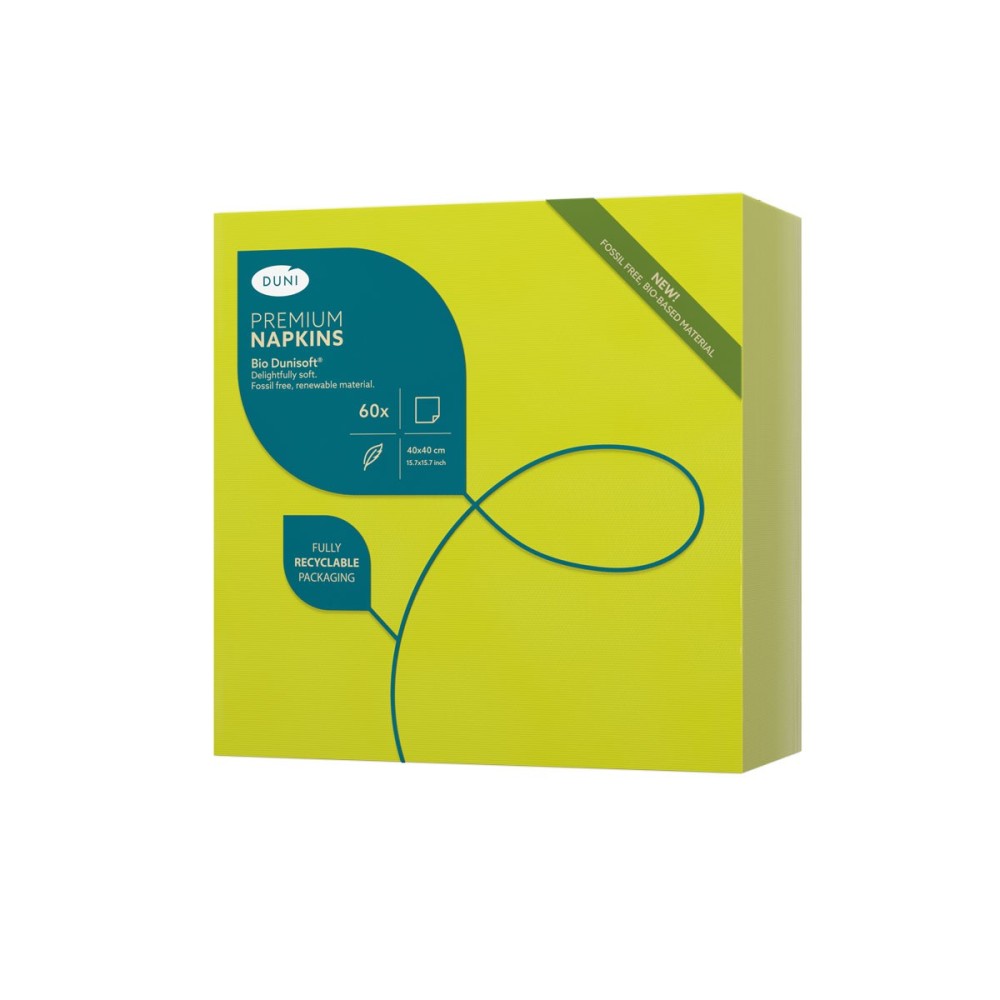 copy of Napkin BIO DUNISOFT Kiwi 40 x 40 cm. (1 pc.)
