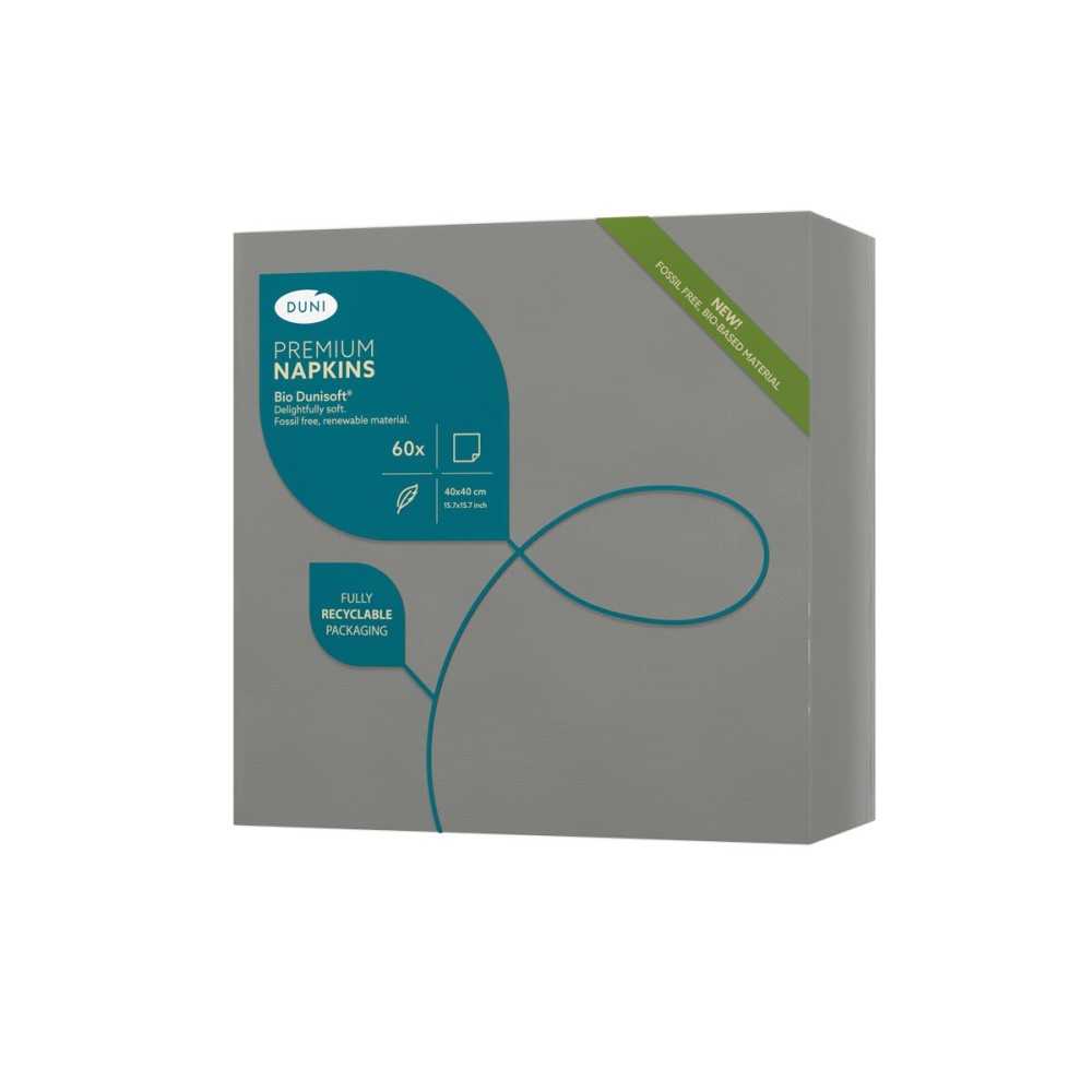 copy of Napkin BIO DUNISOFT Granite Gray 40 x 40 cm. (1 pc.)