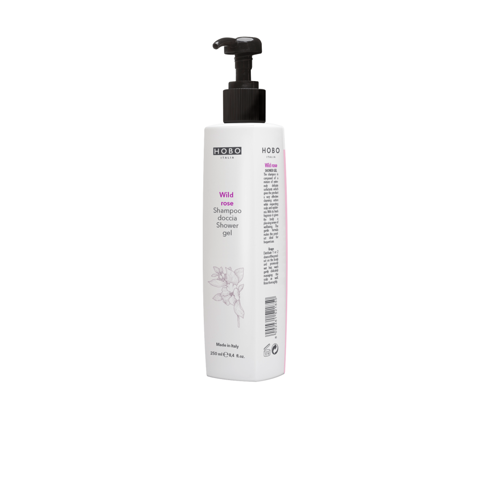 Plaukų ir kūno gelis HOBO Wild rose 250 ml.