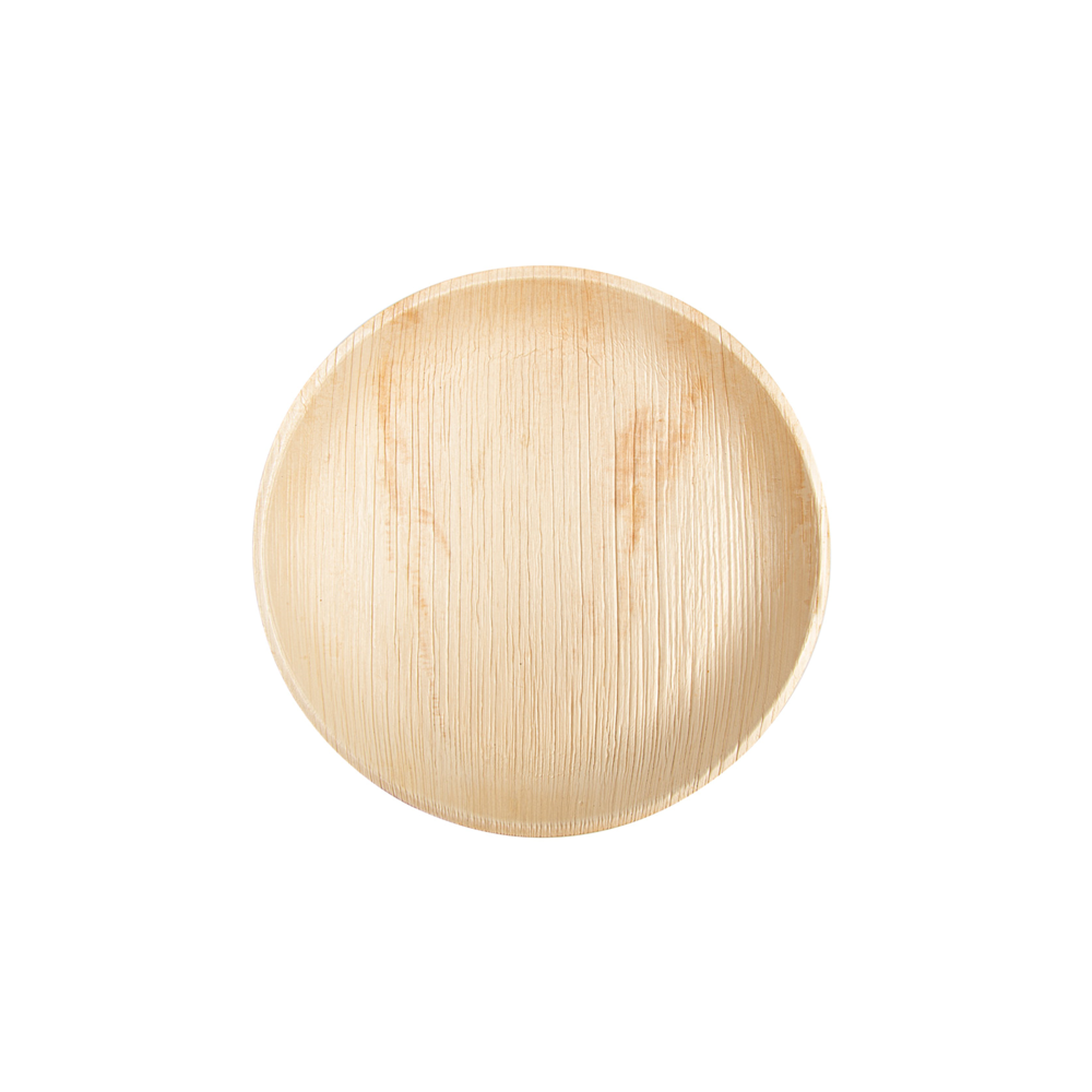 Vienkartinė lėkštė „ARECA“ (palmių lapų, Ø25 x 2,5 cm., 25 vnt.)