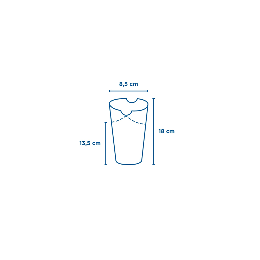 Vienkartinė dėžutė bulvytėms (juoda, 660 ml., 50 vnt.)