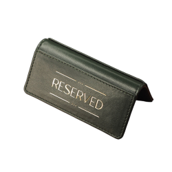 Ženklas "REZERVUOTA", bronzinis, odinis