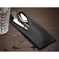 Dėklas įrankiams, juodas, odinis