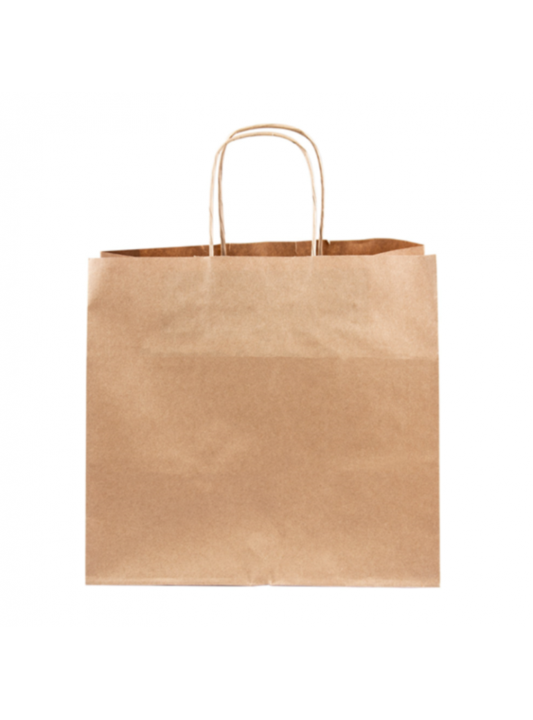 copy of Bag with handles (paper, brown, 26+17x24 cm.)
