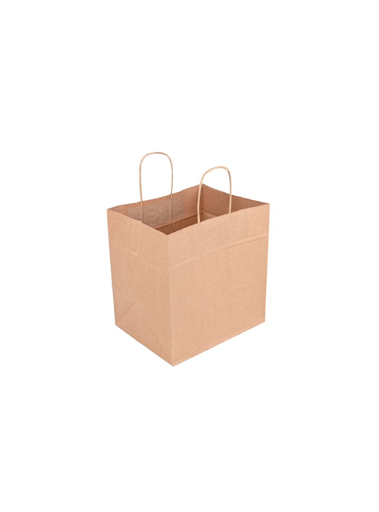 copy of Bag with handles (paper, brown, 26+17x24 cm.)