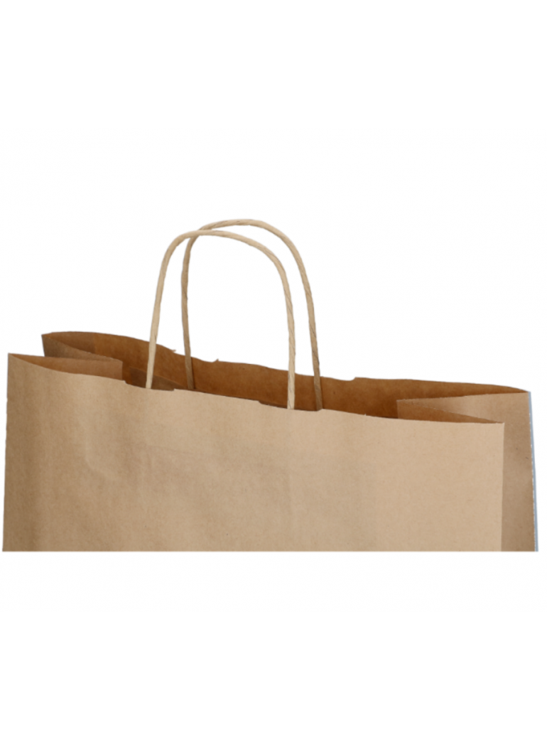 copy of Bag with handles (paper, brown, 26+17x24 cm.)