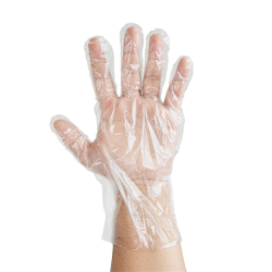 Pirštinės PE higieninės (supakuotos po vieną porą) 500 vnt.