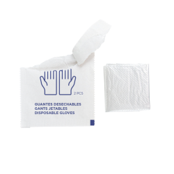 Pirštinės PE higieninės (supakuotos po vieną porą) 500 vnt.