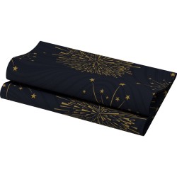 Servetėlės 40 x 40 cm. bio dunisoft sparkly black (60)