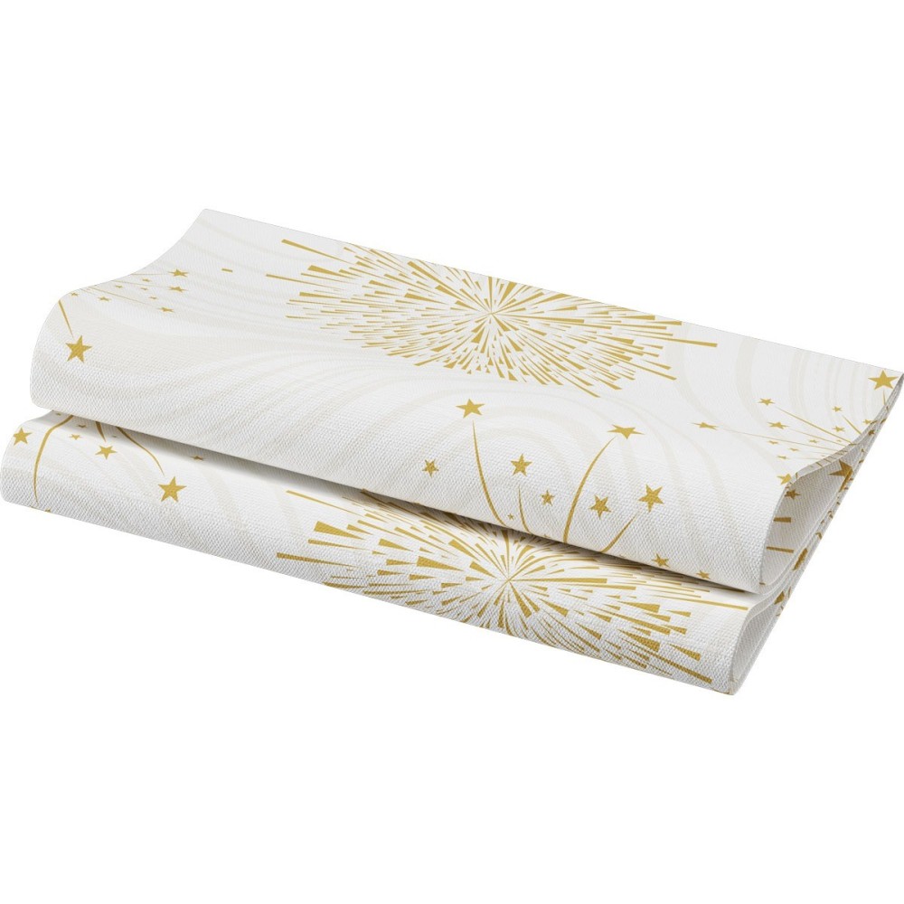 Servetėlės 40 x 40 cm. bio dunisoft sparkly white (60)