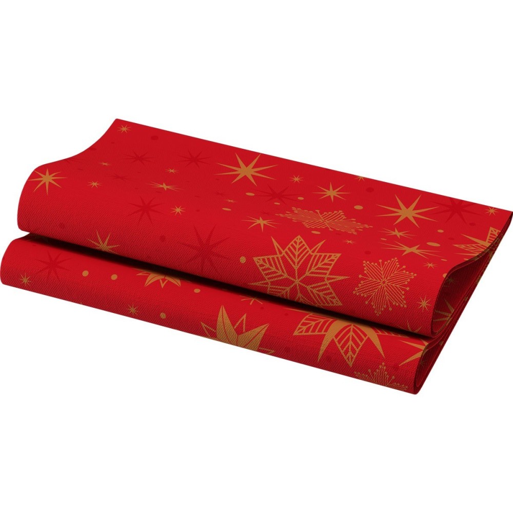 Servetėlės 40 x 40 cm. bio dunisoft stargazing red (60)