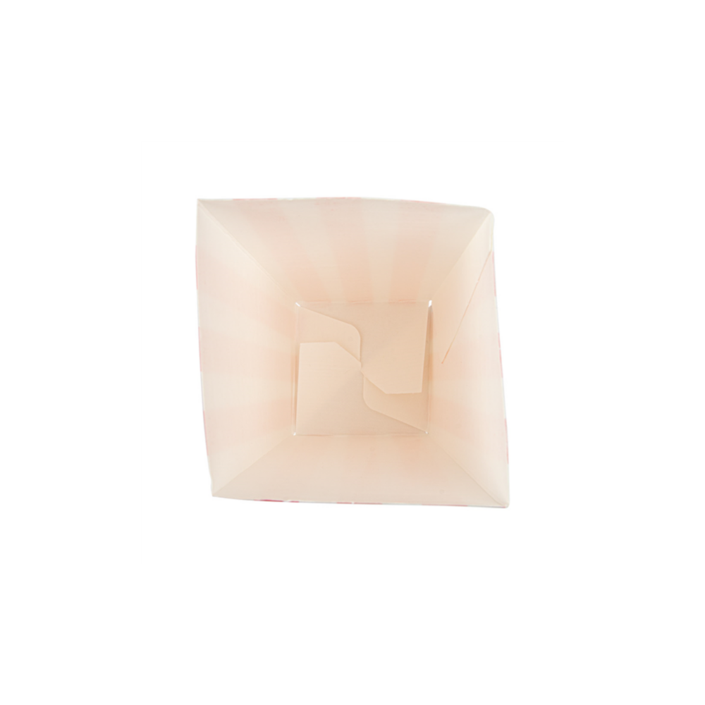 Dėžutė THEPACK STRIPES spragėsiams (1 l., 6,5 x 8,7 x 17,4 cm., 100 vnt.)