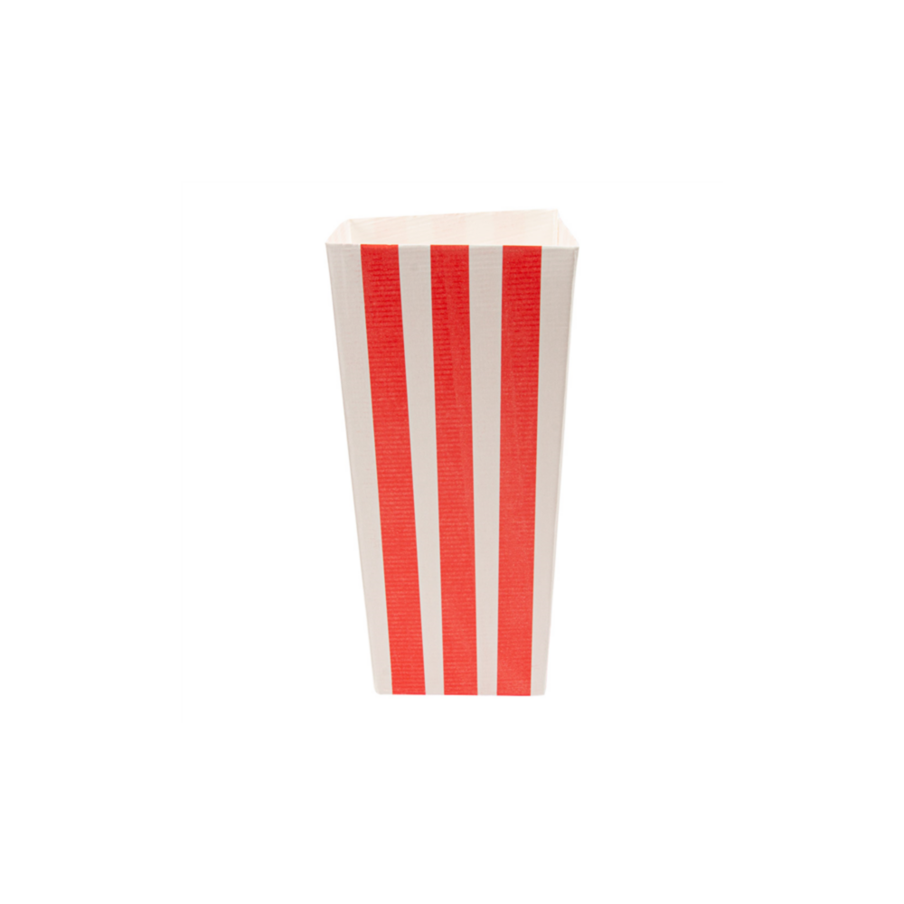 Dėžutė THEPACK STRIPES spragėsiams (1 l., 6,5 x 8,7 x 17,4 cm., 100 vnt.)