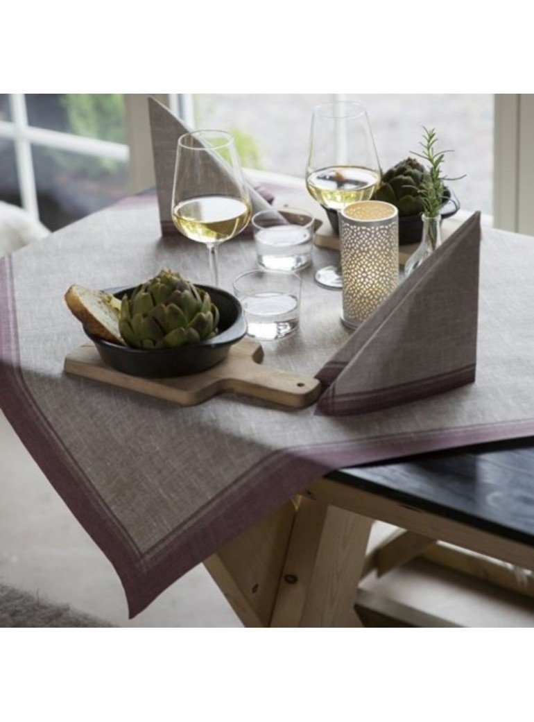 Servetėlė 40x40 cm Dunilin Linus bordeaux (50)