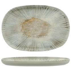 Lėkštė NINPHEA 33x23 cm. stoneware