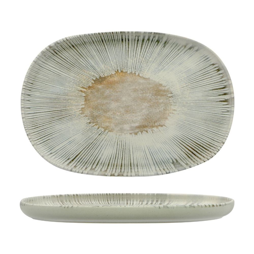 Lėkštė NINPHEA 33x23 cm. stoneware