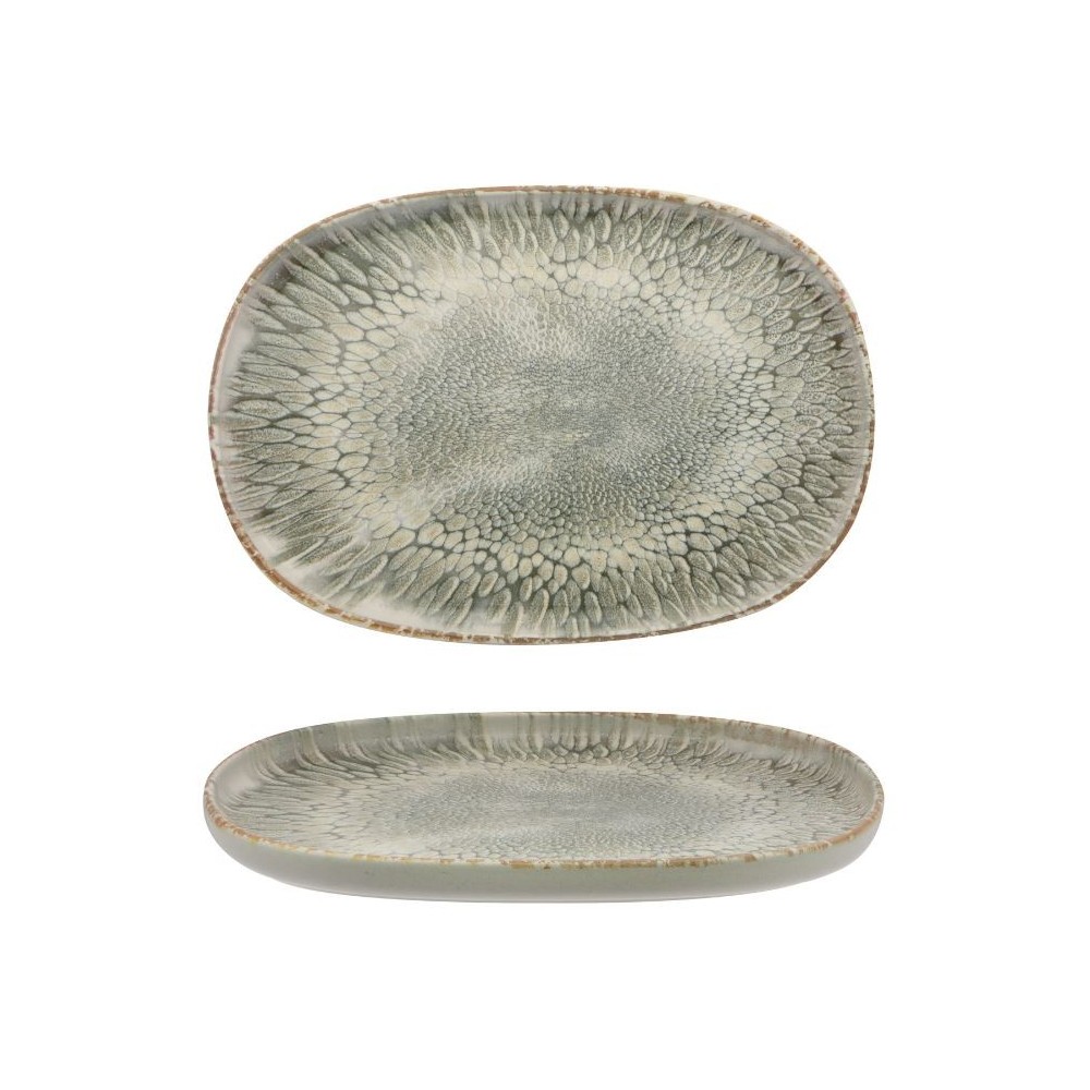 Lėkštė DUST 33x23 cm. stoneware
