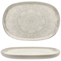 Lėkštė LACE 33x23 cm. stoneware
