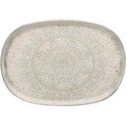 Lėkštė LACE 33x23 cm. stoneware