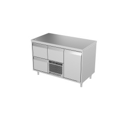 Šaldomas stalas-šaldiklis 3 stalčių ir 1 durelių, - 18 ... -20 °C
