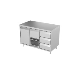 Šaldomas stalas 4 stalčių ir 1 durelių, -5 ... +8 °C