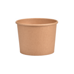 Vienk. indelis ECO SOUP 360 ml. rudas platus (50)