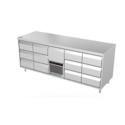 Stalas šaldomas 13 stalčių,  -5...+8 R290a/0.11 kg