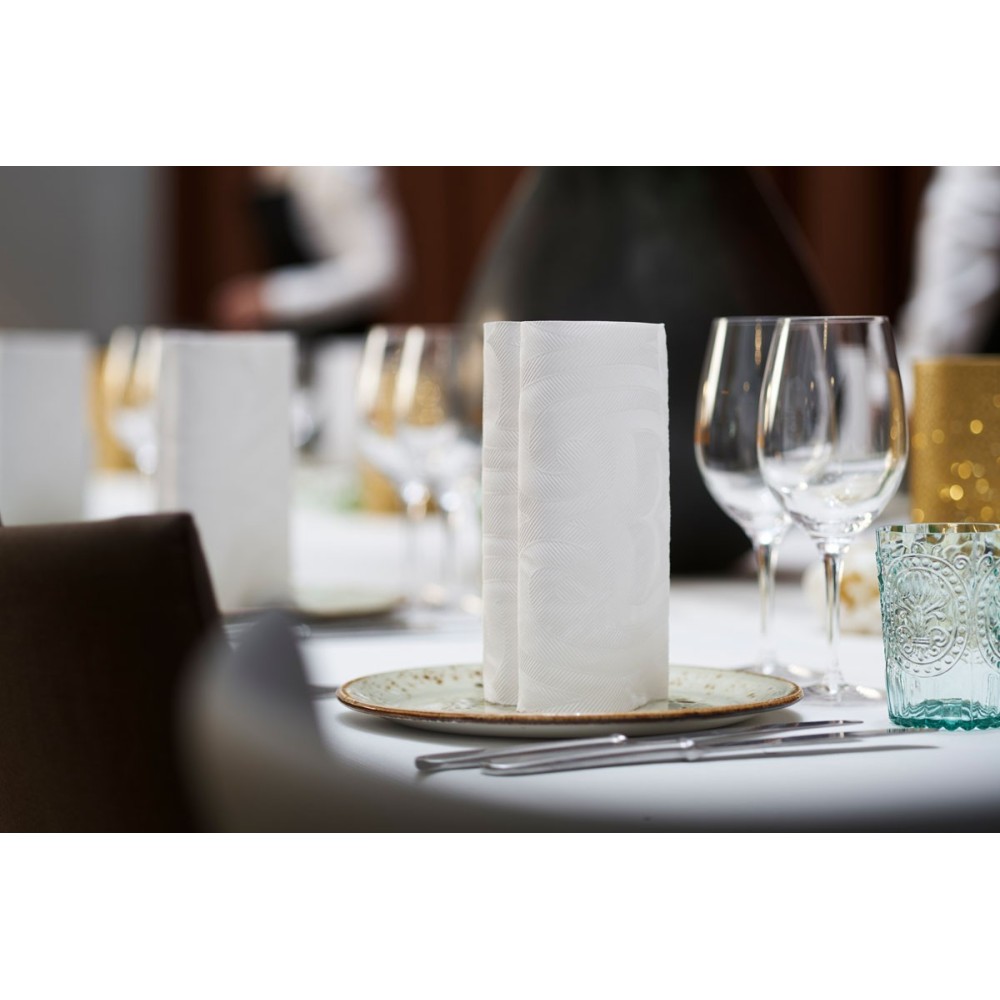 Servetėlė 40 x 40 cm. elegance lily balta (40)