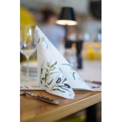 Servetėlės 40 x 40 cm. bio dunisoft olive garden (60)
