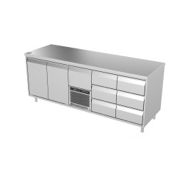 Šaldomas stalas 7 stalčių ir 2 durelių, -5 ... +8 °C
