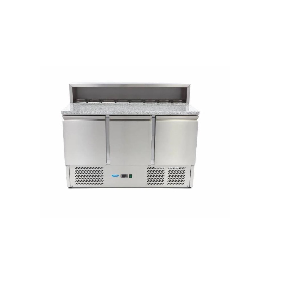 Stalas picos šaldomas 3 durų su saladete