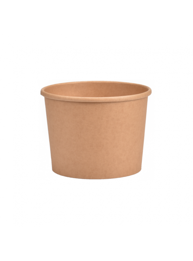 copy of Disposable container ECO SOUP (brown, 450 ml., Ø9.5 cm., H6.5 cm., 50 pcs.)