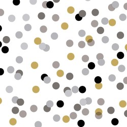 Servetėlės 33 x 33 cm. 3 sl. Dream dots black, 20 vnt.