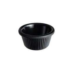 Dubenėlis padažui juodas, apvalus 30 ml, melamino (kopija)