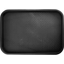Padėklas 30 x 43 cm plastikinis juodas, 1 vnt.