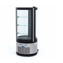 Vitrina ekspozicinė apvali, 100L