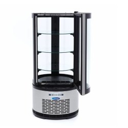 Maxima šaldoma vitrina 100L su LED apšvietimu, apvali