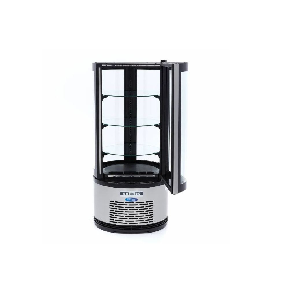 Vitrina ekspozicinė apvali, 100L