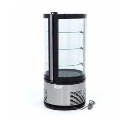 Maxima šaldoma vitrina 100L su LED apšvietimu, apvali