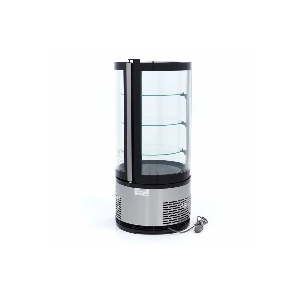 Vitrina ekspozicinė apvali, 100L