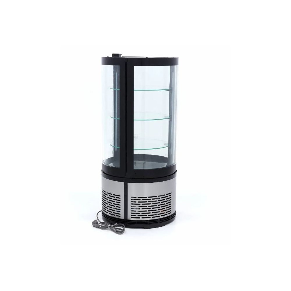 Vitrina ekspozicinė apvali, 100L