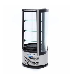Vitrina ekspozicinė apvali, 100L