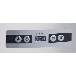 Vitrina ekspozicinė apvali, 100L