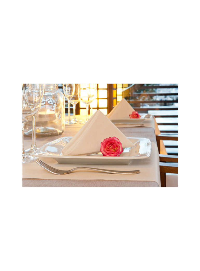 Servetėlė 40x40 cm Linen austa vanilinė