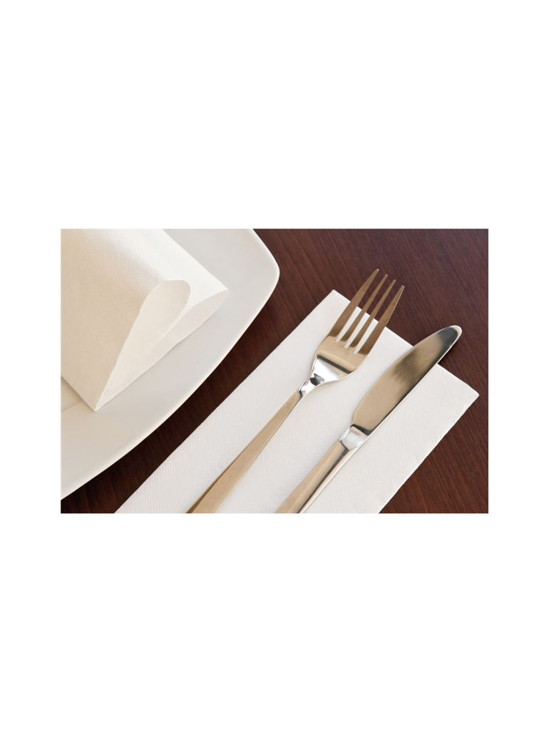 Servetėlės 39 cm DP  baltos (50)